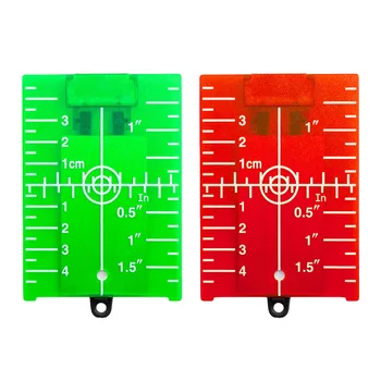 Пластиковая пластина-мишень 115 × 74 мм для уровня Green Red Lase с кронштейном Инженерная пластиковая пластина-мишень Green Red