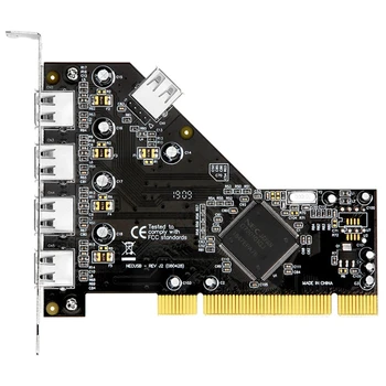 5-портовый адаптер PCI USB Card-Адаптер контроллера PCI-USB 2.0 PCI-USB Expansion Card NEC 720101 Высокоскоростной Челночный корабль